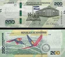 *200 Lempiras Honduras 2019(21), P105 UNC - Kliknutím na obrázok zatvorte -